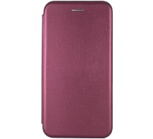 Шкіряний чохол-книжка Classy для Samsung Galaxy A21s Бордовий