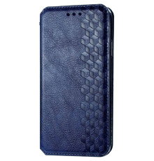 Шкіряний чохол-книжка GETMAN Cubic (PU) для Samsung Galaxy A21s Синій