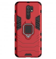 Ударостійкий чохол Transformer Ring for Magnet для Xiaomi Redmi 9 Червоний / Dante Red