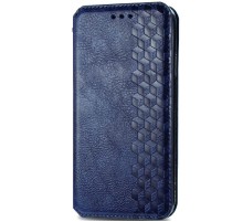 Шкіряний чохол книжка GETMAN Cubic (PU) для Xiaomi Redmi 9C Синій