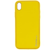Шкіряний чохол Xshield для Apple iPhone X / XS (5.8") Жовтий / Yellow