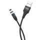 Дата кабель Hoco U76 "Fresh magnetic" Lightning (1.2m) Чорний