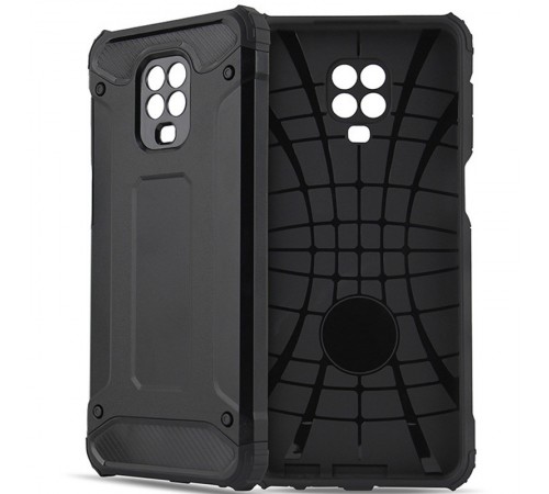 Броньований протиударний TPU+PC чохол Immortal для Xiaomi Redmi Note 9s/Note 9 Pro/Note 9Pro Max Чорний