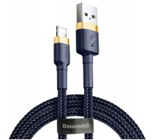 Дата кабель Baseus Cafule Lightning Cable 1.5A (2m) (CALKLF-C) Золотий / Синій