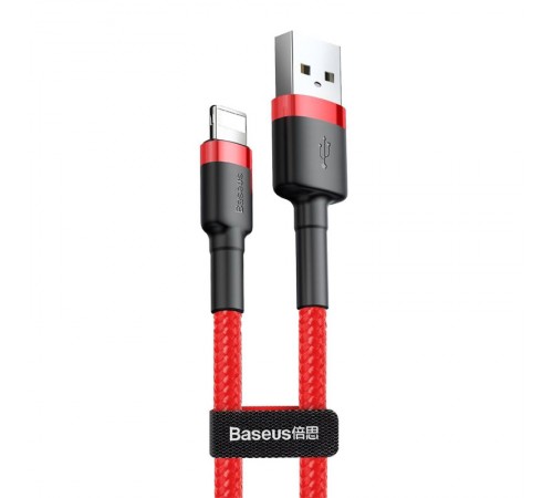Дата кабель Baseus Cafule Lightning Cable 1.5A (2m) (CALKLF-C) Червоний / Чорний