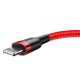 Дата кабель Baseus Cafule Lightning Cable 1.5A (2m) (CALKLF-C) Червоний / Чорний