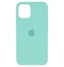 Чохол Silicone Case Full Protective (AA) для Apple iPhone 12 Pro / 12 (6.1") Бірюзовий / Ice Blue