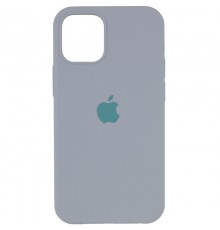 Чохол Silicone Case Full Protective (AA) для Apple iPhone 12 Pro / 12 (6.1") Сірий / Mist Blue