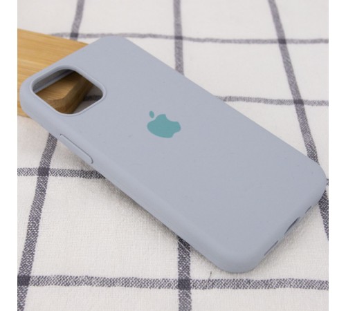 Чохол Silicone Case Full Protective (AA) для Apple iPhone 12 Pro / 12 (6.1") Сірий / Mist Blue Чохол Silicone Case Full Protective (AA) для Apple iPhone 12 Pro / 12 (6.1") Сірий / Mist Blue