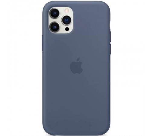 Чохол Silicone Case Full Protective (AA) для Apple iPhone 12 Pro / 12 (6.1") Синій / Alaska blue Чохол Silicone Case Full Protective (AA) для Apple iPhone 12 Pro / 12 (6.1") Синій / Alaska blue