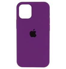 Чохол Silicone Case Full Protective (AA) для Apple iPhone 12 Pro / 12 (6.1") Фіолетовий / Grape