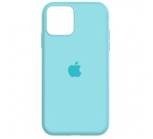 Чохол Silicone Case Full Protective (AA) для Apple iPhone 12 Pro / 12 (6.1") Блакитний / Marine Green