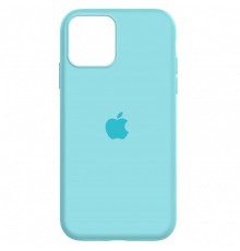 Чохол Silicone Case Full Protective (AA) для Apple iPhone 12 Pro / 12 (6.1") Блакитний / Marine Green