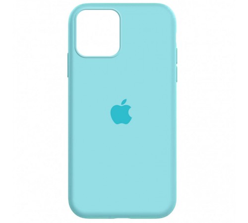 Чохол Silicone Case Full Protective (AA) для Apple iPhone 12 Pro / 12 (6.1") Блакитний / Marine Green Чохол Silicone Case Full Protective (AA) для Apple iPhone 12 Pro / 12 (6.1") Блакитний / Marine Green