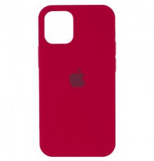 Чохол Silicone Case Full Protective (AA) для Apple iPhone 12 Pro / 12 (6.1") Червоний / Rose Red