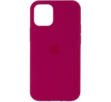 Чохол Silicone Case Full Protective (AA) для Apple iPhone 12 Pro / 12 (6.1") Малиновий / Pomegranate