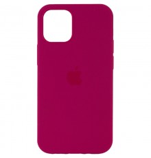 Чохол Silicone Case Full Protective (AA) для Apple iPhone 12 Pro / 12 (6.1") Малиновий / Pomegranate