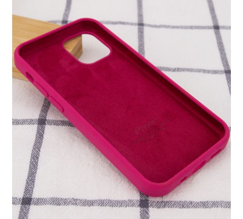 Чохол Silicone Case Full Protective (AA) для Apple iPhone 12 Pro / 12 (6.1") Малиновий / Pomegranate Чохол Silicone Case Full Protective (AA) для Apple iPhone 12 Pro / 12 (6.1") Малиновий / Pomegranate
