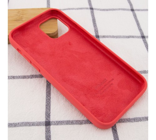Чохол Silicone Case Full Protective (AA) для Apple iPhone 12 Pro / 12 (6.1") Рожевий / Living coral Чохол Silicone Case Full Protective (AA) для Apple iPhone 12 Pro / 12 (6.1") Рожевий / Living coral