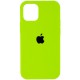 Чохол Silicone Case Full Protective (AA) для Apple iPhone 12 Pro Max (6.7") Салатовий / Neon Green
