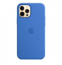 Чохол Silicone Case Full Protective (AA) для Apple iPhone 12 Pro Max (6.7") Синій / Capri Blue