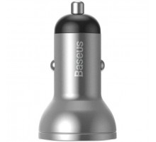 АЗП Baseus Digital Display 4.8A 24W (2USB-A) (CCBX) Срібний