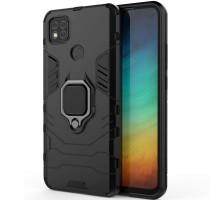 Ударостійкий чохол Transformer Ring for Magnet для Xiaomi Redmi 9C Чорний / Soul Black