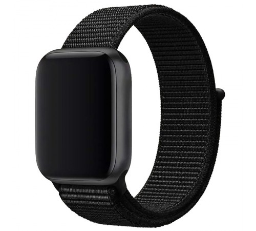 Ремінець Nylon для Apple Watch 42(ser.1-3)/44/45/46/49mm Чорний / Black