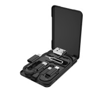 Дата кабель Hoco U86 "Treasure" 6in1 (0.28М) Чорний