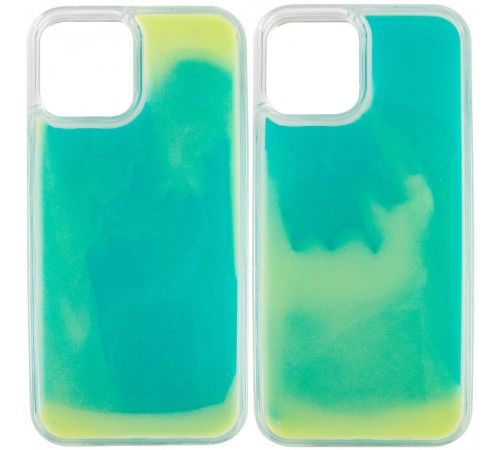 Неоновий чохол Neon Sand glow in the dark для Apple iPhone 12 Pro Max (6.7") Бірюзовий