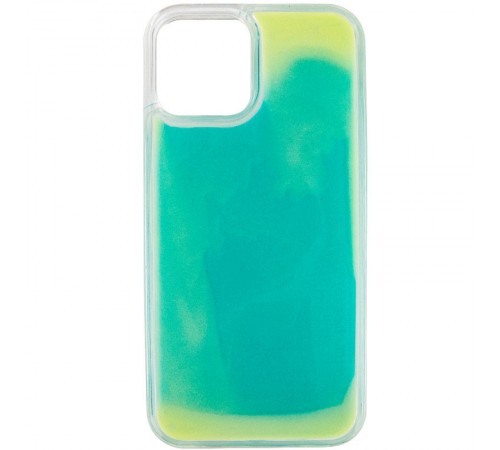 Неоновий чохол Neon Sand glow in the dark для Apple iPhone 12 Pro Max (6.7") Бірюзовий