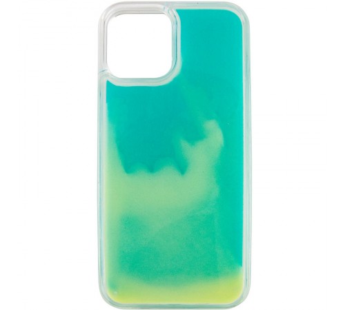 Неоновий чохол Neon Sand glow in the dark для Apple iPhone 12 Pro Max (6.7") Бірюзовий