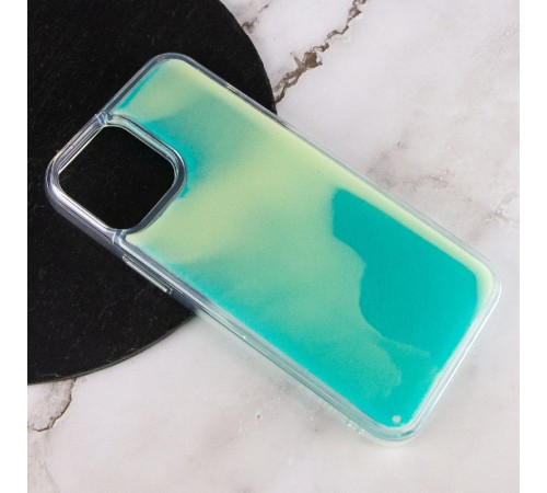 Неоновий чохол Neon Sand glow in the dark для Apple iPhone 12 Pro Max (6.7") Бірюзовий