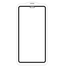 Захисне скло SKLO 5D (тех.пак) для Apple iPhone 12 Pro / 12 (6.1") Чорний