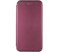 Шкіряний чохол-книжка Classy для Oppo A5s / Oppo A12 Бордовий