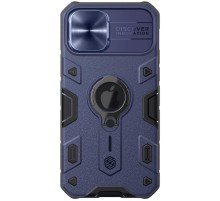 TPU+PC чохол Nillkin CamShield Armor (шторка на камеру) для Apple iPhone 12 Pro Max (6.7") Синій