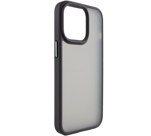 TPU+PC чохол Metal Buttons для Apple iPhone 12 Pro Max (6.7") Чорний / Black