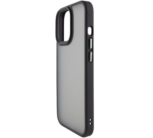 TPU+PC чохол Metal Buttons для Apple iPhone 12 Pro Max (6.7") Чорний / Black