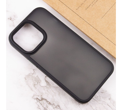 TPU+PC чохол Metal Buttons для Apple iPhone 12 Pro Max (6.7") Чорний / Black
