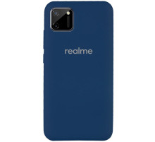 Чохол Silicone Cover Full Protective (AA) для Realme C11 Синій / Navy Blue