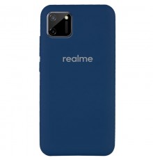 Чохол Silicone Cover Full Protective (AA) для Realme C11 Синій / Navy Blue