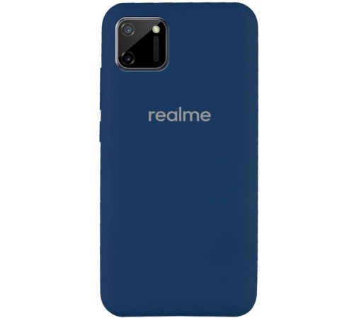 Чохол Silicone Cover Full Protective (AA) для Realme C11 Синій / Navy Blue