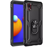 Ударостійкий чохол Serge Ring for Magnet для Samsung Galaxy M01 Core / A01 Core Чорний
