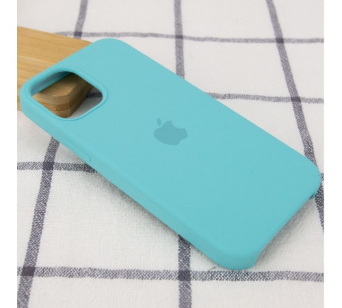 Чохол Silicone Case (AA) для Apple iPhone 12 Pro Max (6.7") Бірюзовий / Marine Green Чохол Silicone Case (AA) для Apple iPhone 12 Pro Max (6.7") Бірюзовий / Marine Green