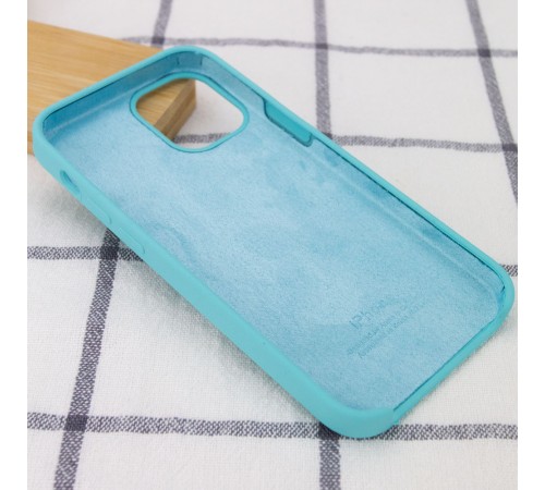 Чохол Silicone Case (AA) для Apple iPhone 12 Pro Max (6.7") Бірюзовий / Marine Green Чохол Silicone Case (AA) для Apple iPhone 12 Pro Max (6.7") Бірюзовий / Marine Green