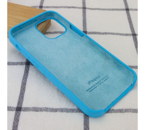 Чохол Silicone Case (AA) для Apple iPhone 12 Pro Max (6.7") Блакитний / Blue Чохол Silicone Case (AA) для Apple iPhone 12 Pro Max (6.7") Блакитний / Blue