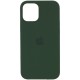 Чохол Silicone Case (AA) для Apple iPhone 12 Pro Max (6.7") Зелений / Army green