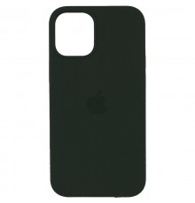 Чохол Silicone Case (AA) для Apple iPhone 12 Pro Max (6.7") Зелений / Black Green