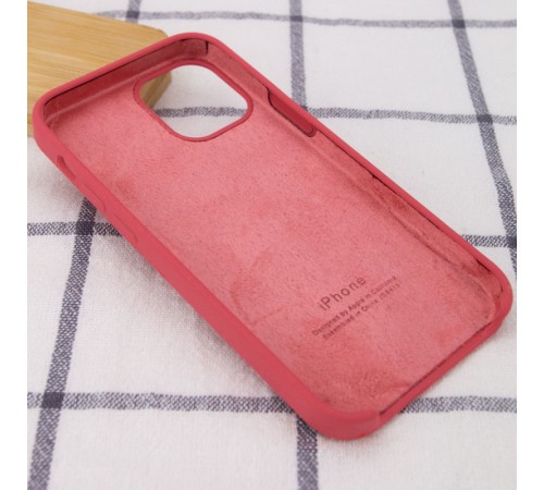 Чохол Silicone Case (AA) для Apple iPhone 12 Pro Max (6.7") Червоний / Camellia Чохол Silicone Case (AA) для Apple iPhone 12 Pro Max (6.7") Червоний / Camellia