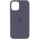 Чохол Silicone Case (AA) для Apple iPhone 12 Pro Max (6.7") Сірий / Dark Grey